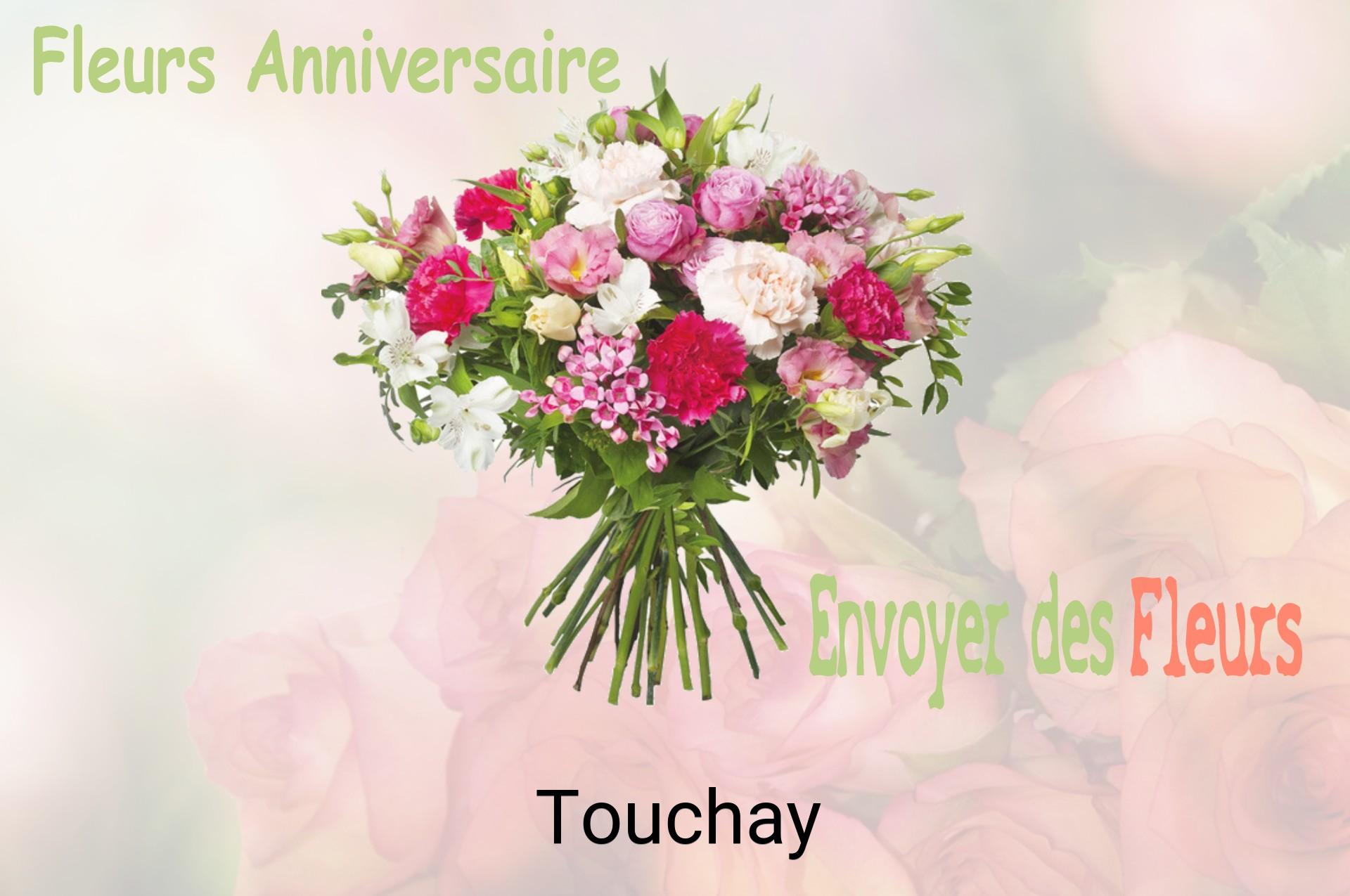Bouquet de fleurs d’anniversaire livré à Touchay